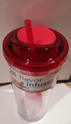 Пътна чаша за заваряване на аромати на 24 грама течност с двойни стени и изолация (Червен)