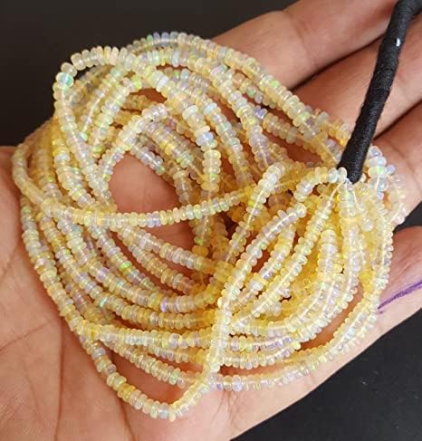 Kashish скъпоценни Камъни & Jewels цена на Едро Наскоро изброени Естествени эфиопские Опаловые Гладки мъниста rondelle