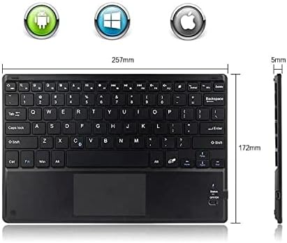 Клавиатурата на BoxWave, съвместима с Samsung Galaxy XCover Pro (Клавиатура от BoxWave) - Bluetooth клавиатура SlimKeys
