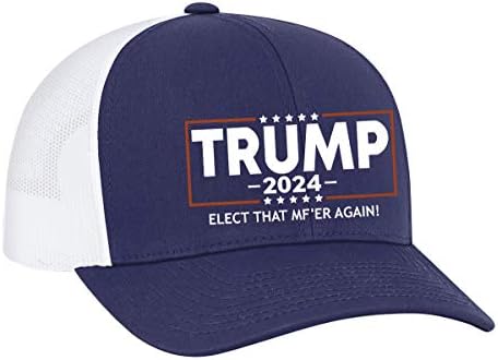 Компанията Trenz Shirt Политически Избраникът, Че MF'ER Отново Тръмп 2024, Бродирани Окото бейзболна шапка за шофьор на камион, Армейски Черен