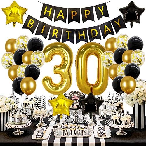 Мръсни Украса на 30-ия Рожден ден за Нея, 30 Балони за рождения Ден, Аксесоари за парти за 30-ия рожден ден, 30 Стаи