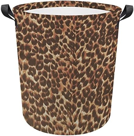 Кошница за дрехи Leopard03, Кошница за дрехи С Дръжки, Сгъваема Кошница за пазаруване, Чанта За Съхранение на Мръсни