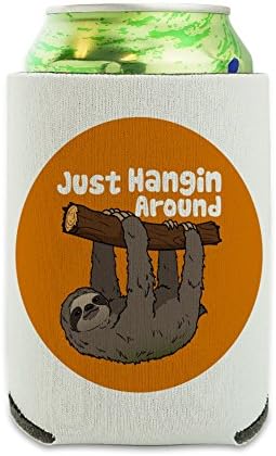 Ленивец, Просто, Висящи Около Охладител за Консерви - Държач за обнимания ръкави за напитки Сгъваем Изолатор - Държач