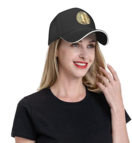 Бейзболна шапка с логото на Биткойна, Мъжки Дънкови Шапка, Моющаяся Регулируема Дамски Шапка в стил хип-Хоп