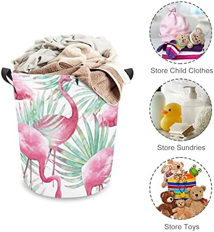 Кошница за дрехи Flamingo Paradise, Кошница за дрехи С Дръжки, Сгъваема Кошница за пазаруване, Чанта За Съхранение на