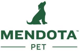 Стандартна яка от естествена кожа Mendota за домашни любимци - Нашийник за кучета - Произведено в САЩ - Кестен, 1 инча