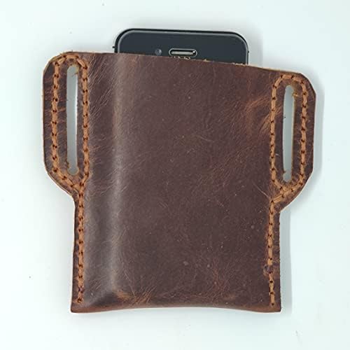 Чанта-кобур от естествена кожа за Xiaomi Mi A2 (Mi 6X), Калъф за вашия телефон ръчна изработка от естествена кожа, Изработен по поръчка Кожен Калъф-чанта за носене със стран?