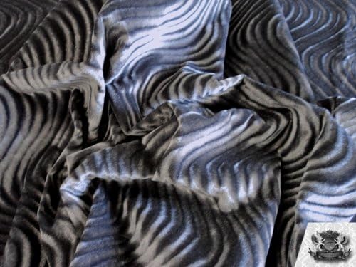 Кадифе флокированная обивочная плат цвят на дървени въглища с swirls ярд