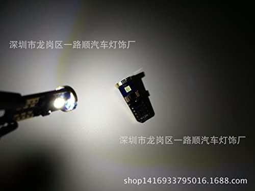 Количка с голямо напрежение T10-3030-Высокояркая Декодированная led широколентов лампа 3SMD за четене, промяна на постоянен ток 3 W - (Цвят на излъчване: виж графиката)