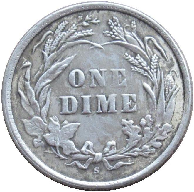 Американски Фризьор 10 Цента 1904 Г., сребърно покритие Копие на Възпоменателни монети
