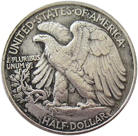 Полдоллара САЩ Walking Freedom 1945 сребърно покритие Копие на Възпоменателни монети