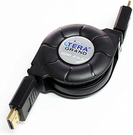 Високоскоростен прибиращ се кабел Тера Grand Premium HDMI, 4,25 метра - Поддържа 4K UHD Ultra HD Ethernet 1.4 Blu ray