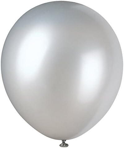 Уникални Pearlescent Вечерни Латекс балони, 12 инча, Сребрист