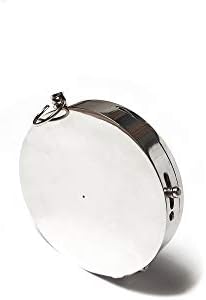 A. A. Nauticals - джобен размер плосък компас от сребро месинг с диаметър 3 см с капак (настоящата никел покритие, уникален