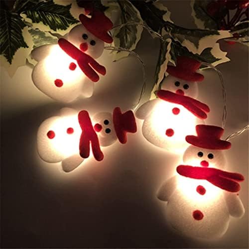 MYSGYH YANGPING - 1,6 м 10 led Снежен човек Коледно Дърво led лампа-Венец Коледна украса за дома (Цвят: A, размер: Един