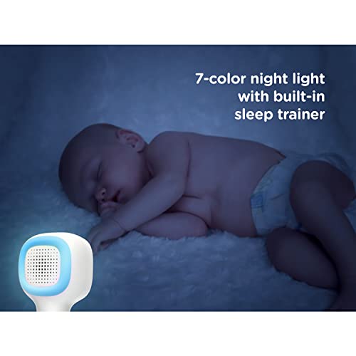Следи бебето Хъбъл Connected Nursery Pal Cloud 5 Smart HD с камера и звук, със Сензор за стайна температура, Цифрово канче, двустранно разговор, нощно виждане, Wi-Fi Детска камера с 7-цв?