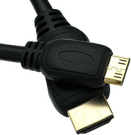 CableWholesale Кабел, Mini HDMI, високоскоростен 10,2 Gbit/s Ethernet, HDMI конектор (тип A) към конектора Mini HDMI (тип C) за камера и таблет, 6 фута