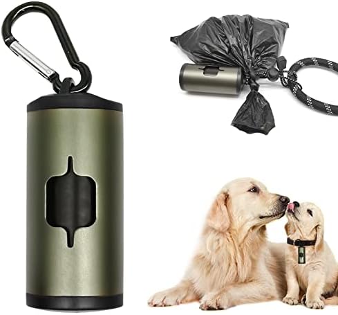Алуминиев държач за торбички за кучешки какашек с дългоцевно оръжие, Метални Диспенсер за торби за отпадъци на домашни