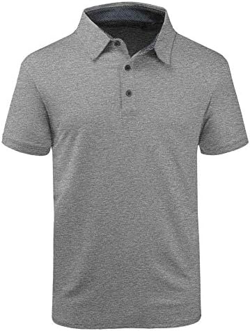 SECOOD Polo Ризи за Мъже, Абсорбиращи Влагата, С Къс Ръкав, За Спорт На Открито, Тактическа Риза за Голф и Тенис