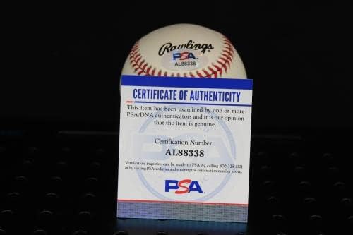 Ханк Аарон Подписа Бейзболен автограф Auto PSA/DNA AL88338 - Бейзболни топки с Автографи