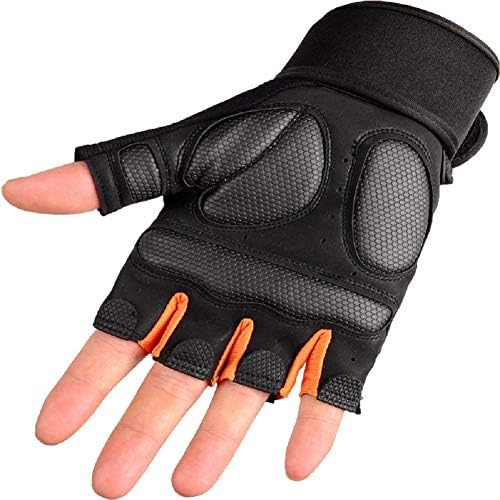 Ръкавици за тежка атлетика KUYOMENS, Ръкавици за фитнес, Ръкавици за тренировки без пръсти, Дишащи и Нескользящие Ръкавици