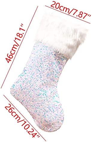 1m7707 Нова Коледна Елха Подвесная Парти Коледа Интериор Дядо Отглеждане Плюшено Вязаный Чорап Подаръчни Опаковки За