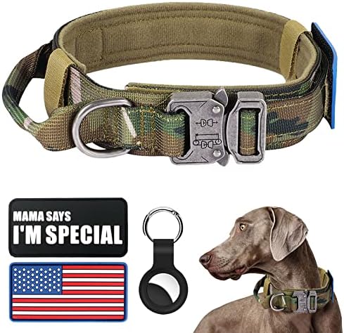 Тактически нашийник за кучета и бънджи-каишка, Военен нашийник за кучета и Набор от каишки с американския флаг на САЩ,