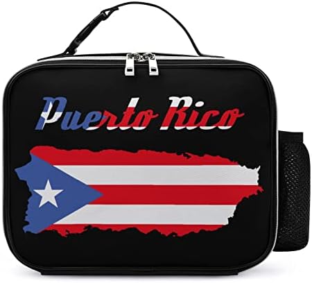 Карта на Хартата Пуерто-Рико, Множество Чанта за Обяд, Изолирано Кутия за Хранене, Хладилник Чанта-Тоут за Жени, за Мъже, за Работа в Офис, на Пикник, на Плажа