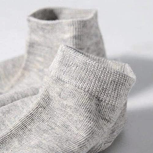 N/A 10 Чифта мъжки памучни диша спортни чорапи големи размери, чорапи-тръбички, Мъжки чорапи-лодки, невидими чорапи (Цвят: