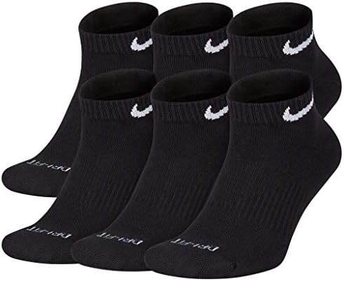 Чорапи Найки всеки ден Plus с ниска засаждане на подушечках, 6 чифта в опаковка