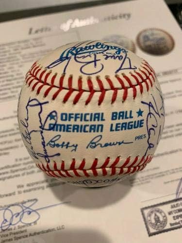1991 Сиатъл Маринърс подписаха Бейзболен Гриффи Биг Единица на Едгар Визкеля 32 Jsa 2 - Бейзболни топки с автографи