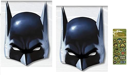 Уникален набор от консумативи за рождения Ден на супергерой Батман включва 16 Хартиени маски за партита