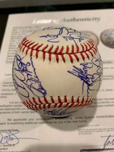 1991 Сиатъл Маринърс подписаха Бейзболен Гриффи Биг Единица на Едгар Визкеля 32 Jsa #3 - Бейзболни топки с автографи