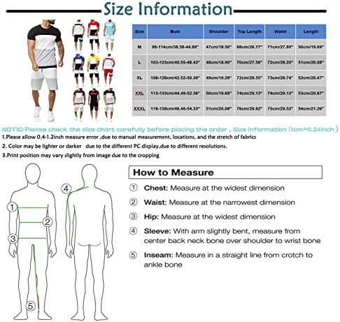 Мъжки спортни костюми 2023 размер Оверсайз, Ежедневни Тениски с къс ръкав и Класически Спортни къси панталони, Комплект Костюми за Мъже
