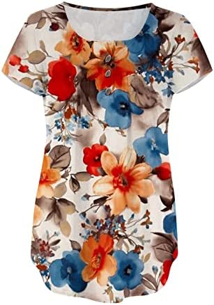 Дамски Летни Блузи, начинът, по който Ежедневни Курортна Облекло за Жени, 2023, Модерен Ризи с Къс Ръкав Копчета, Плиссированная