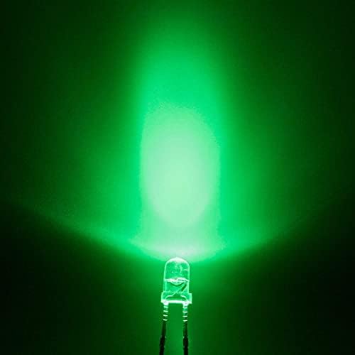 ANLIU DNS 100 бр 3 мм Зелени led диодни лампи (Прозрачни Кръгли dc 3 В 20 ma) Ярка Лампа за Осветление Лампи Електронни Компоненти Led светодиоди