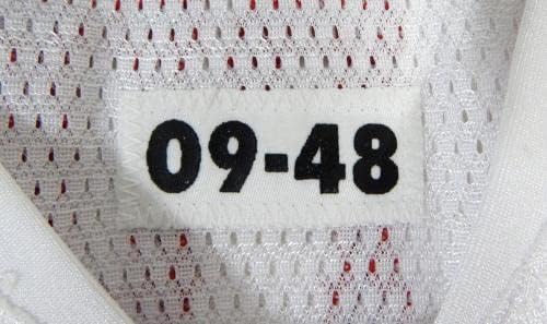 2009 San Francisco 49ers Брайън Де Ла Пуенте 60, Издаден в Бяла Фланелка 48 480 - Използваните тениски без подпис за