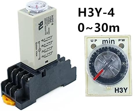 TINTAG 1бр H3Y-4 0-30 М Реле закъснение на включване на захранването на Таймер DPDT 14 контакти H3Y-4 DC12V DC24V AC110V