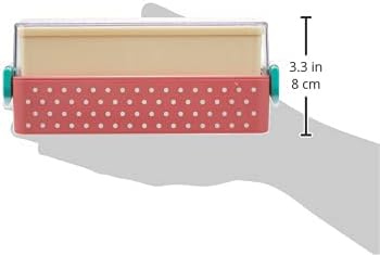 Двустепенна Обяд-бокс Nakano, Розово, прибл. Височина 7,5 х Широчина 2,4 х височина 3,0 инча (19,1 х х 6,2 7,7 cm), Конфетная смес, Квадратна Кутия за Обяд