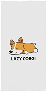 Кърпа за Фитнес От Микрофибър ALAZA, Скъпа Мързелива Куче Corgi, Бързосъхнеща Гъба За лице От Пот, За Спорт и Фитнес