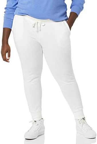 Дамски спортни панталони за джогинг от френски бадем хавлиени руно Essentials (на разположение в големи размери)