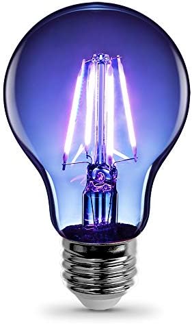 Електрическа led лампа Feit със синята нишка с нажежаема жичка с Мощност 25 W, Еквивалентна електрическата крушка от прозрачно стъкло с регулируема яркост, A19 (A19/TB/LED)