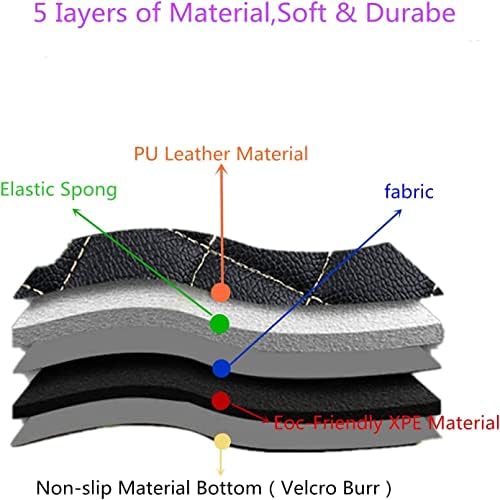 Обичай Кожа Водоустойчив Автомобилни Постелки Седан, Suv и Спортен Автомобил, Черно и Бежово, Мъжки, Женски Автомобилни