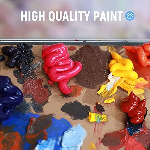 Картини с маслени бои JFNISS Ръчно рисувани - Модерен минималистичен абстрактен Срастване на цветни блокове oil