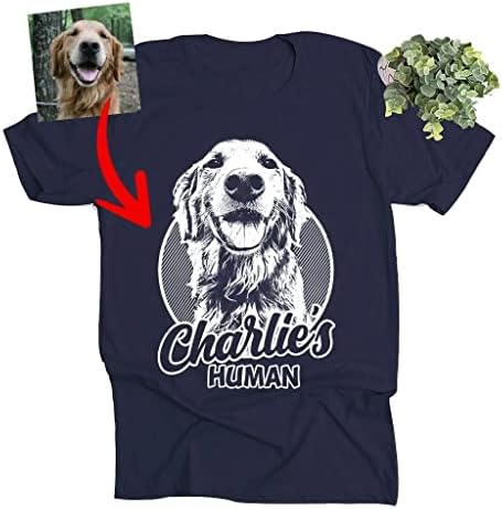Pawarts Custom Dog Shirt - Персонализирани Тениски с Изображение на Куче за Мъже/Жени, Персонализирани Подаръци за Кучета