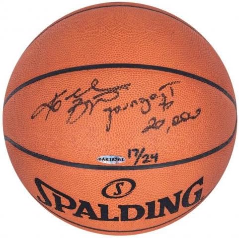 Кобе Брайънт, Най-млад, набравший 20 000 точки, подписа договор с NBA Basketball Game UDA & JSA COA - Баскетболни топки с автографи