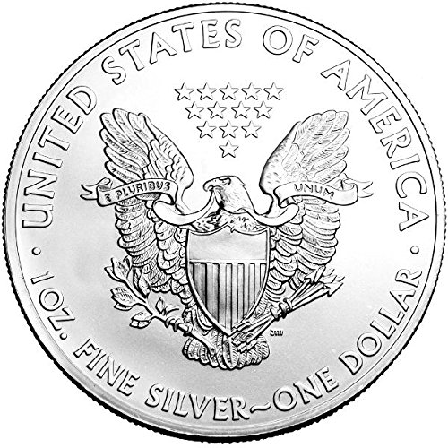 2009-1 Унция американски Сребърен Орел с нисък фиксиран лихвен процент за доставка. 999 тънки сребърни долара, като не