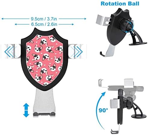 Домашни любимци Мопс Кола За Телефон Определяне на Универсален Държач за Мобилен Телефон Модно Кола Планина за Мъже Жени
