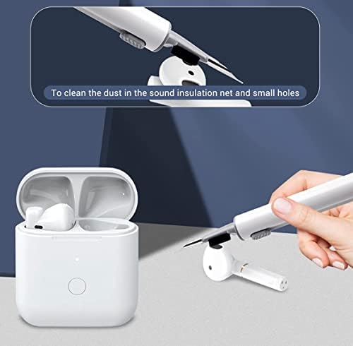 Многофункционална Дръжка за почистване на Airpods Pro 1 2 Многофункционален Комплект за почистване на Мека Четка за слушалки, Bluetooth Калъф Инструменти за почистване на сл