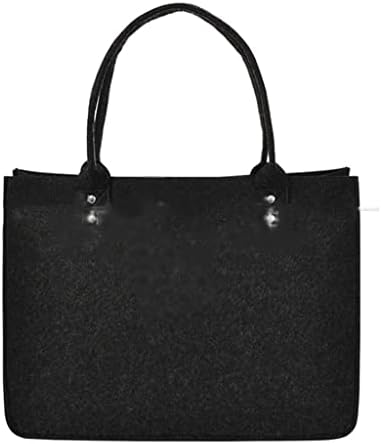 XXXDXDP Филцови чанта за съхранение, по-Голямата Голям Чанта за пазаруване, Сгъваеми чанти-тоут, Кошница за дрехи (Цвят: черен размер: 30 см * 20 см. * 20 см)